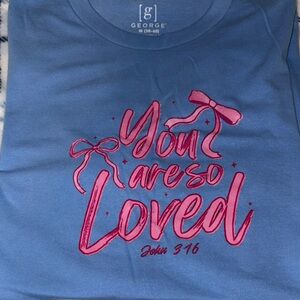 George Blue Shirt - 'You Are So Loved' Design